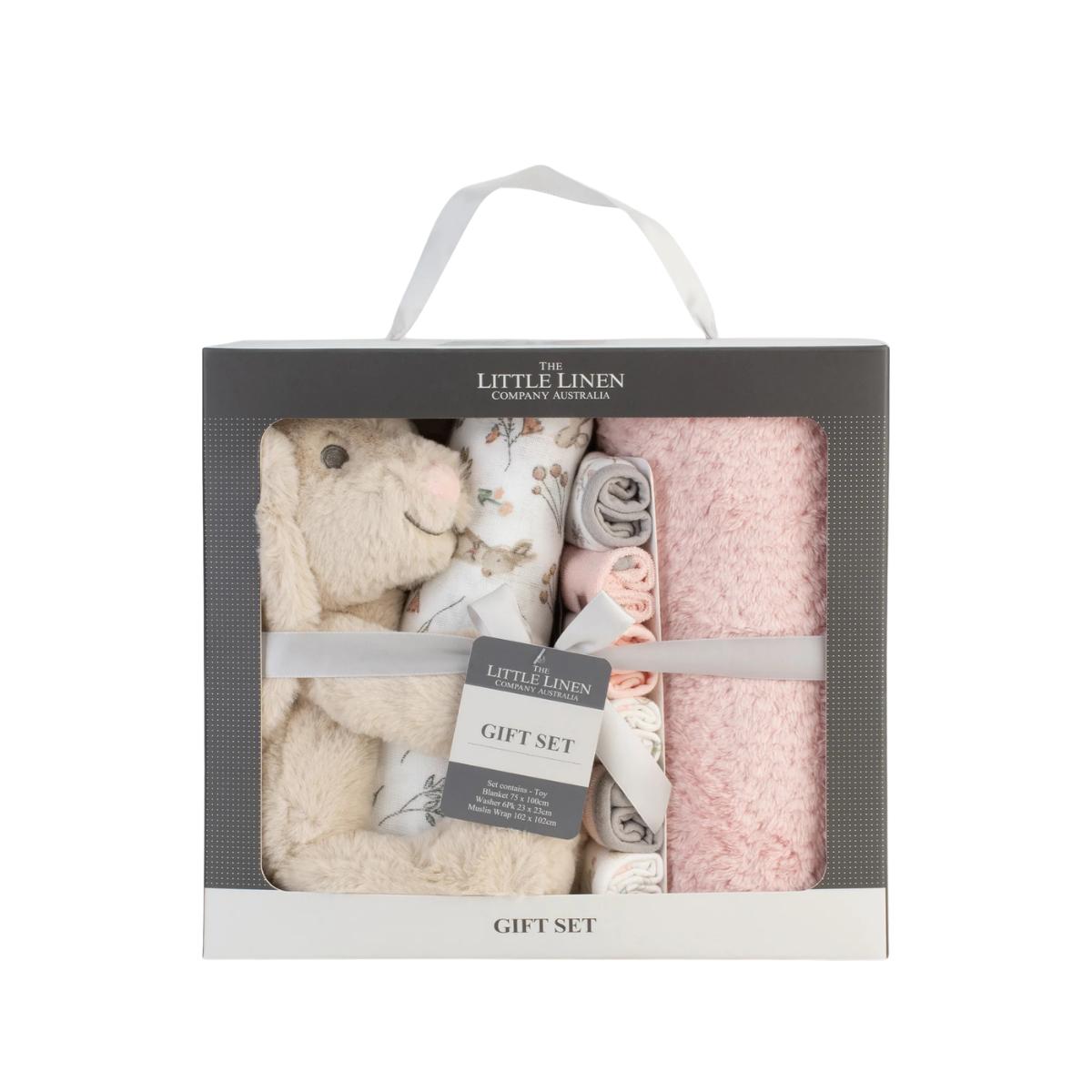 Little Linen Harvest Bunny Baby Gift Set 9 Piece | Minimax