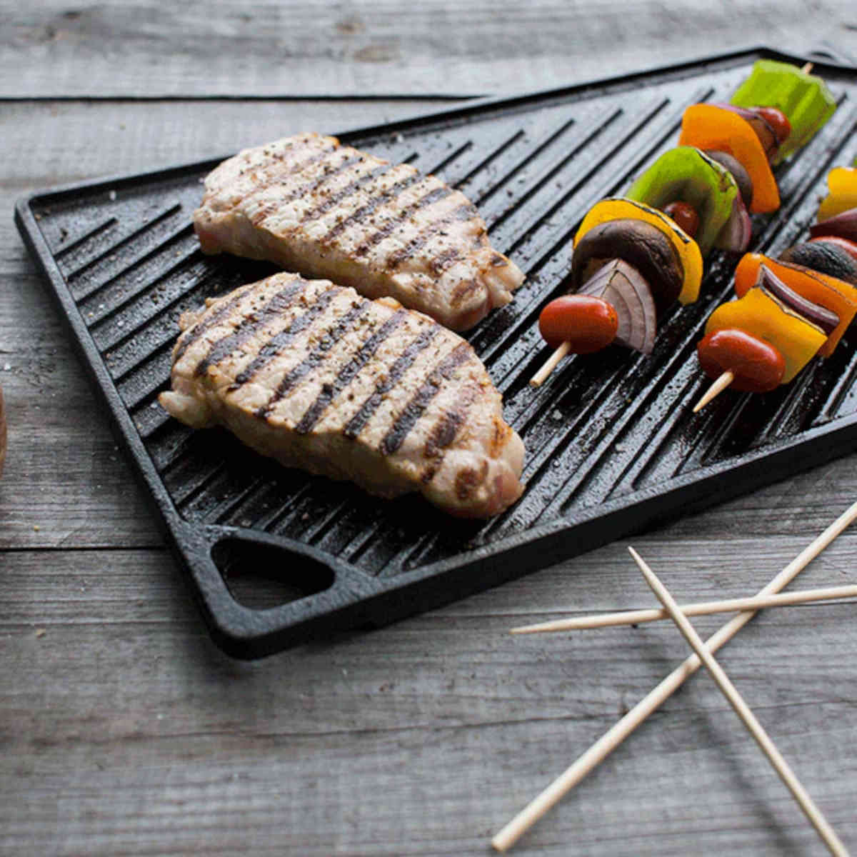 Lodge Cast Iron Double Play Reversible Grill / Griddle | Minimax