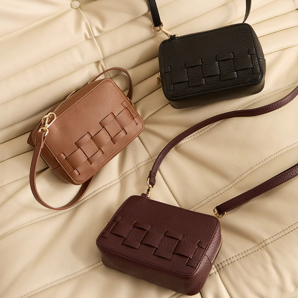 ELMS and KING London Weave Base Crossbody Black | Minimax