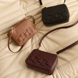 ELMS and KING London Weave Base Crossbody Wine | Minimax