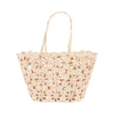 French Bazaar Jane Crochet Basket Pink/Gold | Minimax