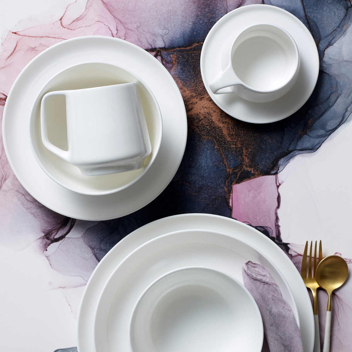 Noritake Marc Newson Bone China Plate White 27cm | Minimax