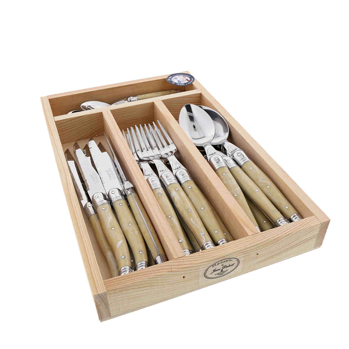 Jean Dubost Maison Light Horn - 24Pc Cutlery Set | Minimax