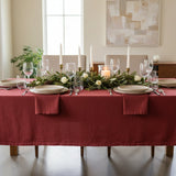 Madras Link Jetty Tablecloth Berry Red 150x230cm