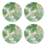 Madras Link Fig Round Coaster Green (Set of 4) | Minimax