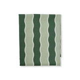 Madras Link Kit Greens Wavy Stripe Alfresco Tablecloth 14