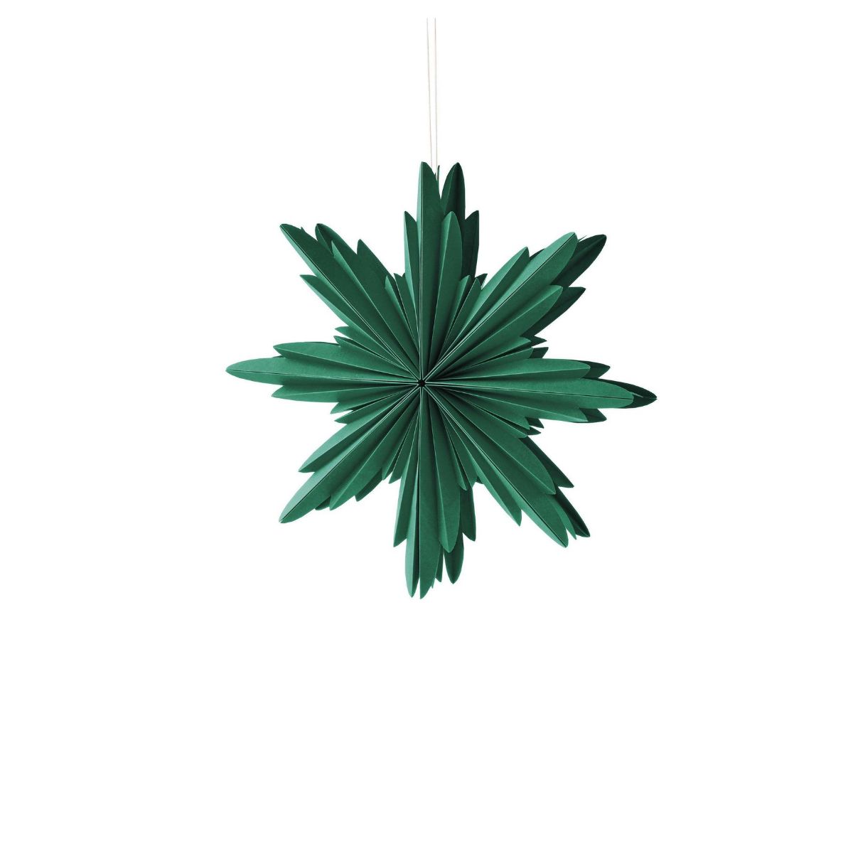 Madras Link Natalia Paper Star Decoration Dark Green 30cm