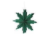 Madras Link Natalia Paper Star Decoration Dark Green 30cm