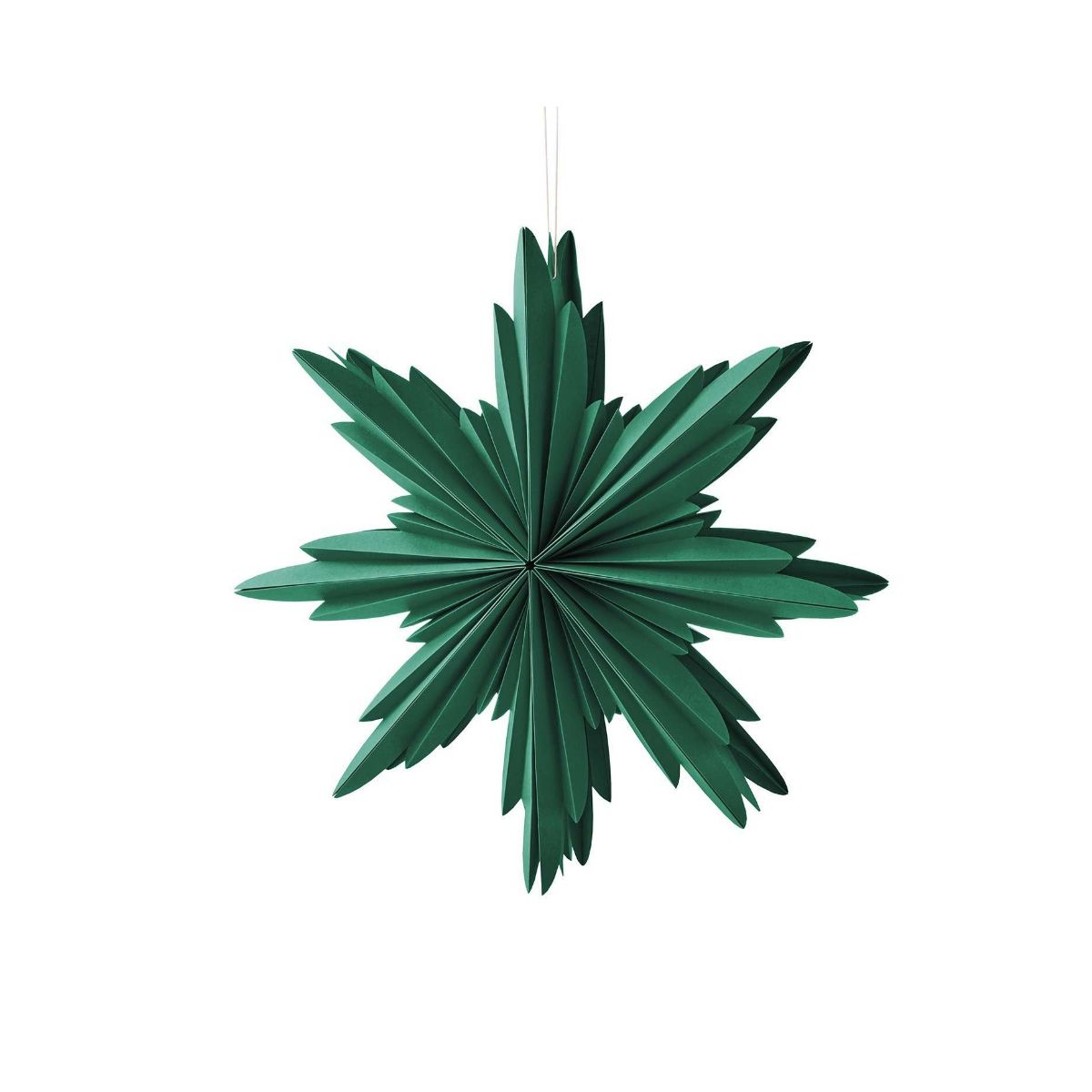 Madras Link Natalia Paper Star Decoration Dark Green Large 40cm