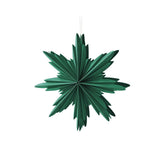 Madras Link Natalia Paper Star Decoration Dark Green Large 40cm