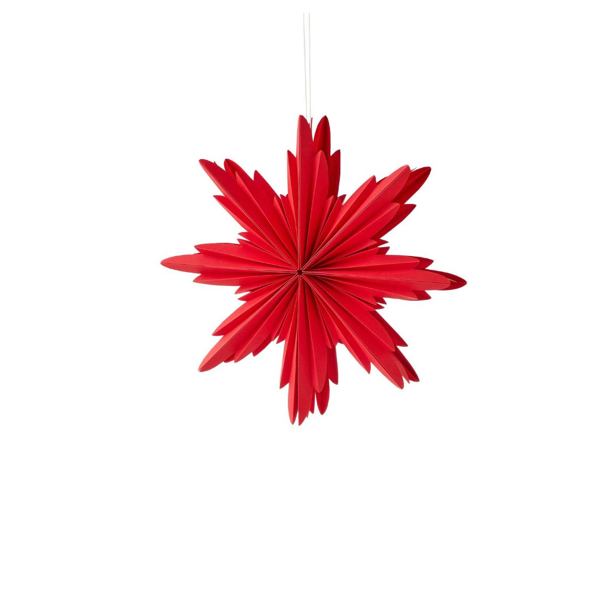 Madras Link Natalia Paper Star Decoration Red 30cm