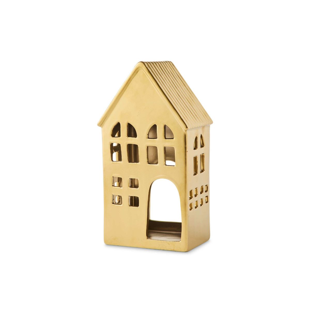 Madras Link Festive House Table Decoration Gold 11 x 7.5 x 20.5cm