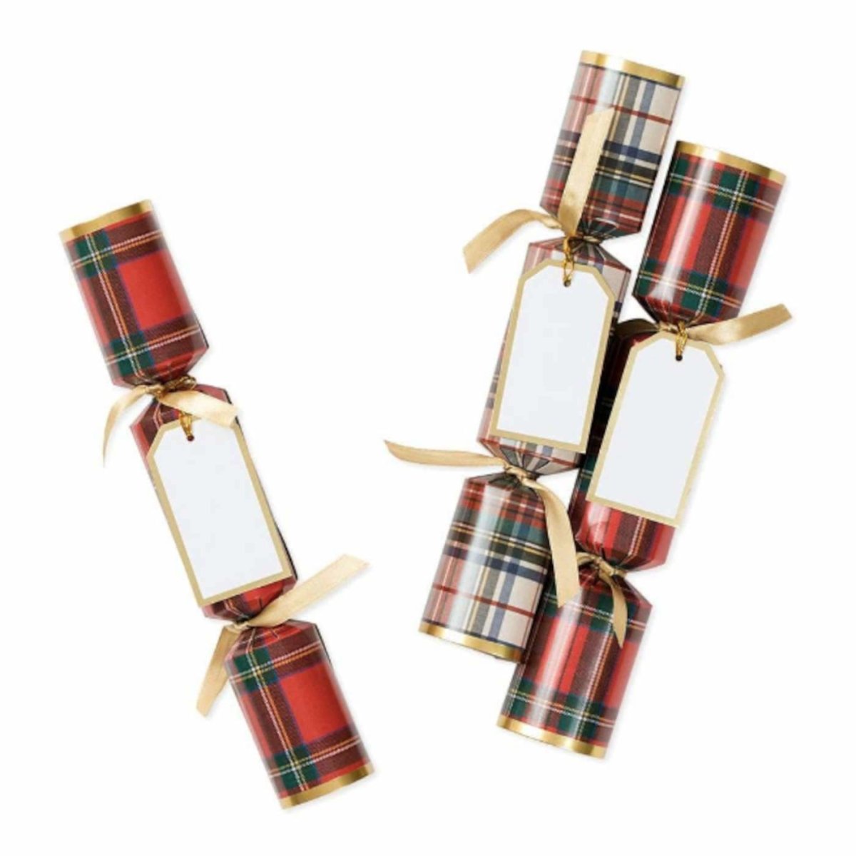 Caspari Stewart Tartan Crackers Set of 8