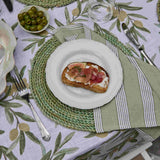 Madras Link Catania Green Stripe Napkin Set of 4 | Minimax