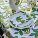 Madras Link Pear Tree Tablecloth Green 150 x 230cm