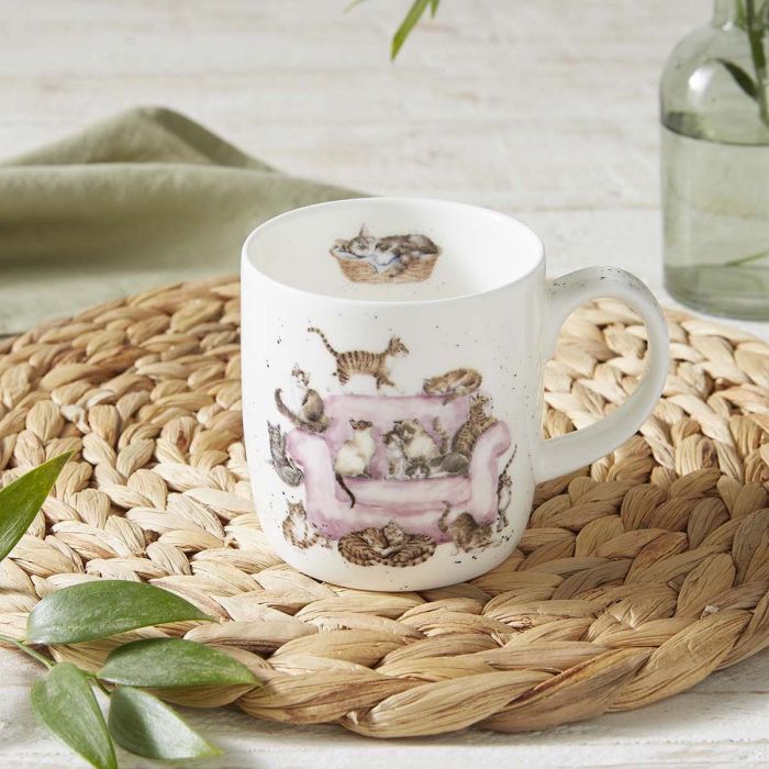 Royal Worcester Wrendale Designs Cattitude Mug 310ml