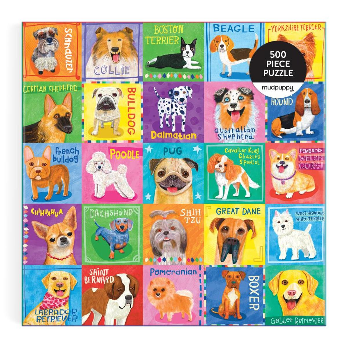 Mudpuppy Pawsome Portraits 500 Piece Family Puzzle | Minimax