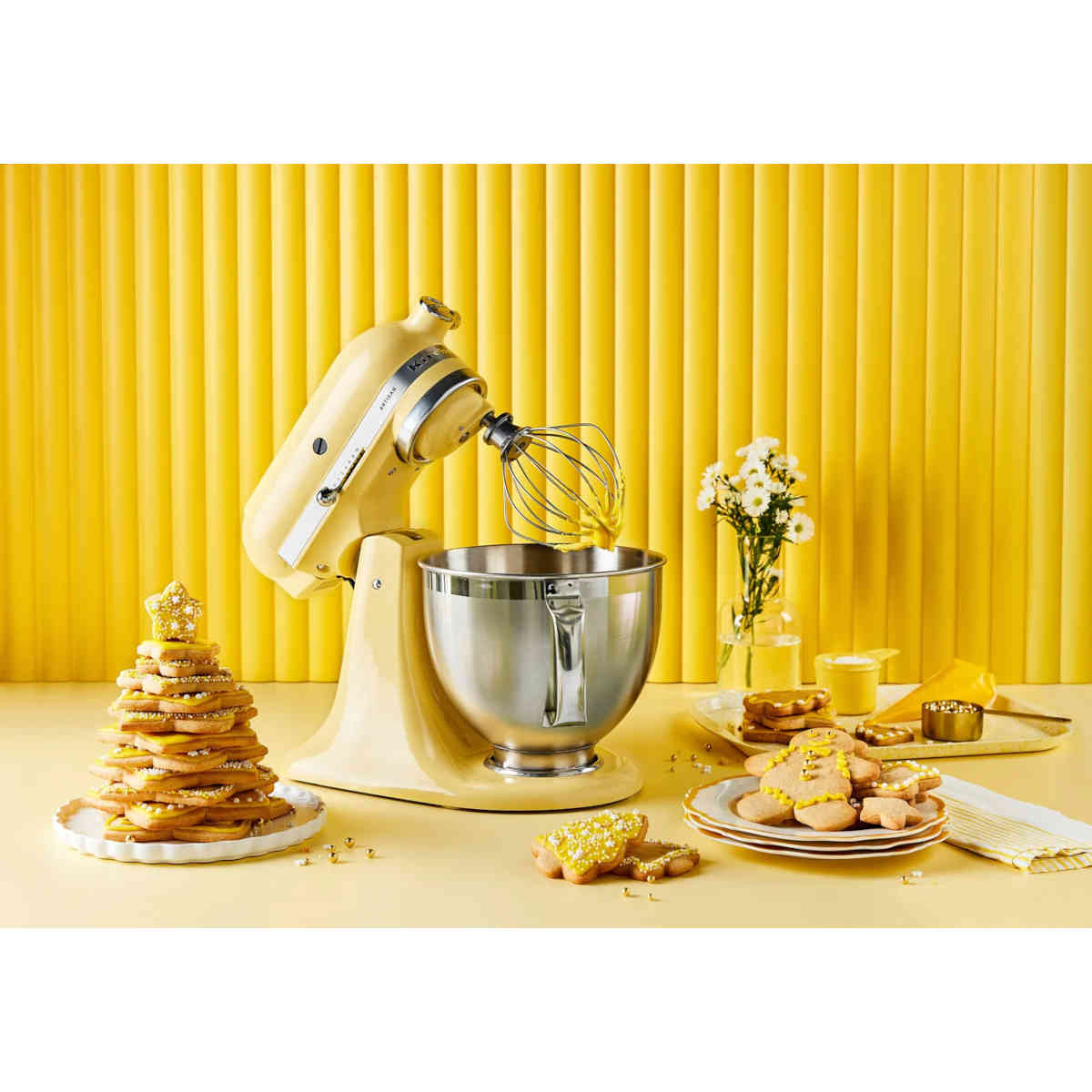KitchenAid KSM195 Artisan Stand Mixer Majestic Yellow 4.8L Minimax