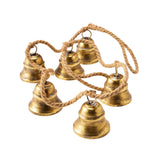 Made for Minimax Jingle Large Gold Bell Garland 1.4m – a festive garland featuring six antique gold bells