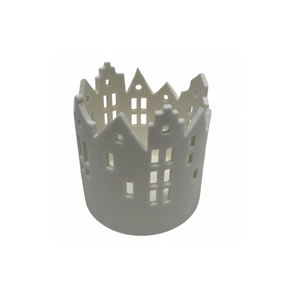 Christmas by Minimax Village Crown Tealight 7x8cm – tealight with house design