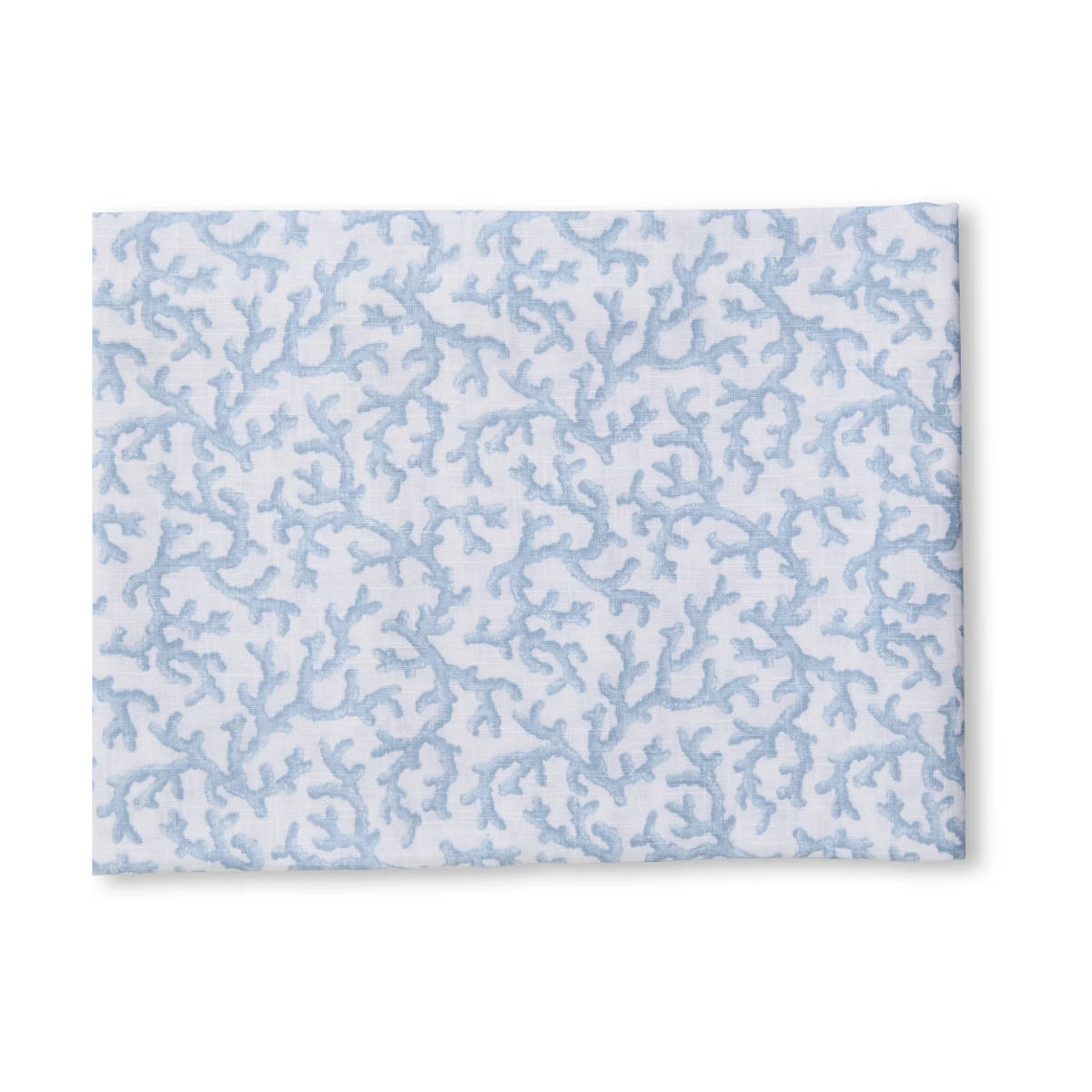 Madras Link Hayman Tablerunner Blue 35 x 200cm - rectangular blue coral patterned tablerunner on white background