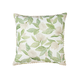 Madras Link Magnolia Tree Polyester Linen Cushion Green 50cm | Minimax