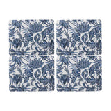 Madras Link Samara Rectangle Placemat Dark Blue Set of 4 with intricate patterned design