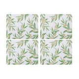 Madras Link Sicilian Olive Rectangle Placemat Set of 4 with olive branch design