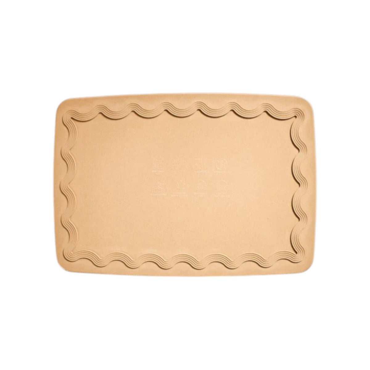 Maison Appret Chopping Board Beige 40 x 28cm with rectangular shape and handle hole