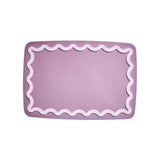 Maison Appret Chopping Board Lilac 40 x 28cm with rectangular shape and handle hole