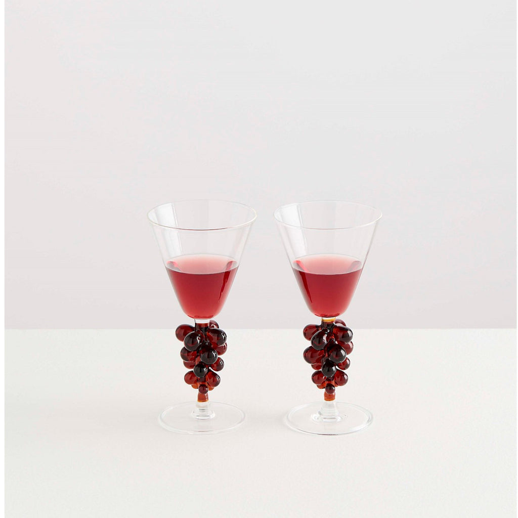 Maison Balzac Bordeaux Wine Glasses Clear & Amber 180ml | Minimax