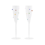 Maison Balzac Pomponette Flutes Multicolor 120ml (Set of 2) | Minimax