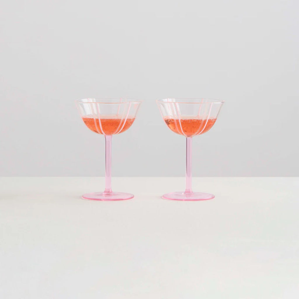 Maison Balzac Grand Soleil Coupes Pink Set of 2 | Minimax