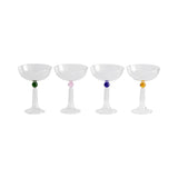 Maison Balzac Champagne Coupes with Tassel Set of 4 | Minimax