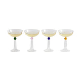 Maison Balzac Champagne Coupes with Tassel Set of 4 | Minimax