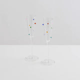 Maison Balzac Pomponette Flutes Multicolor 120ml (Set of 2) | Minimax