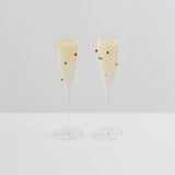 Maison Balzac Pomponette Flutes Multicolor 120ml (Set of 2) | Minimax