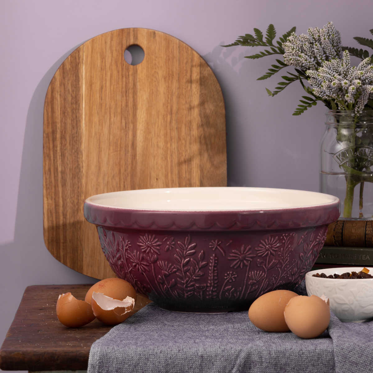 Mason Cash In the Meadow Daisy Mixing Bowl Purple 26cm | Minimax