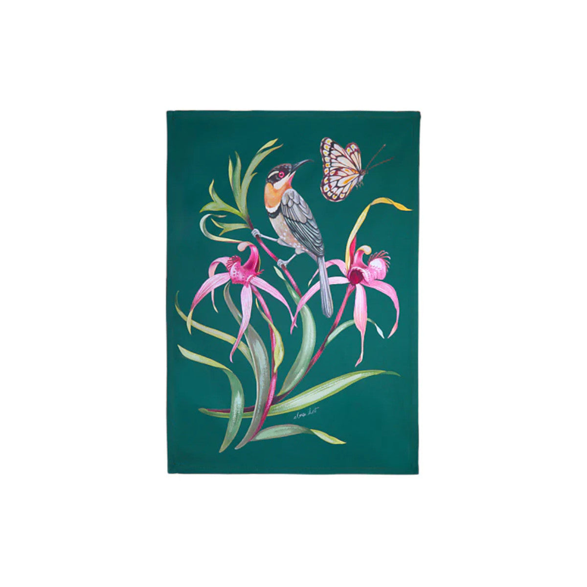 Maxwell & Williams Eloise Short Lyric Spinebill Honeyeater Tea Towel | Minimax