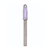 Microplane Premium Zester Lavender Bloom, fine blade zester with lavender handle and stainless steel grating surface
