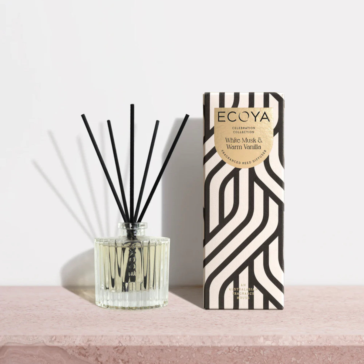 Ecoya Celebration White Musk Vanilla Mini Reed Diffuser 50ml