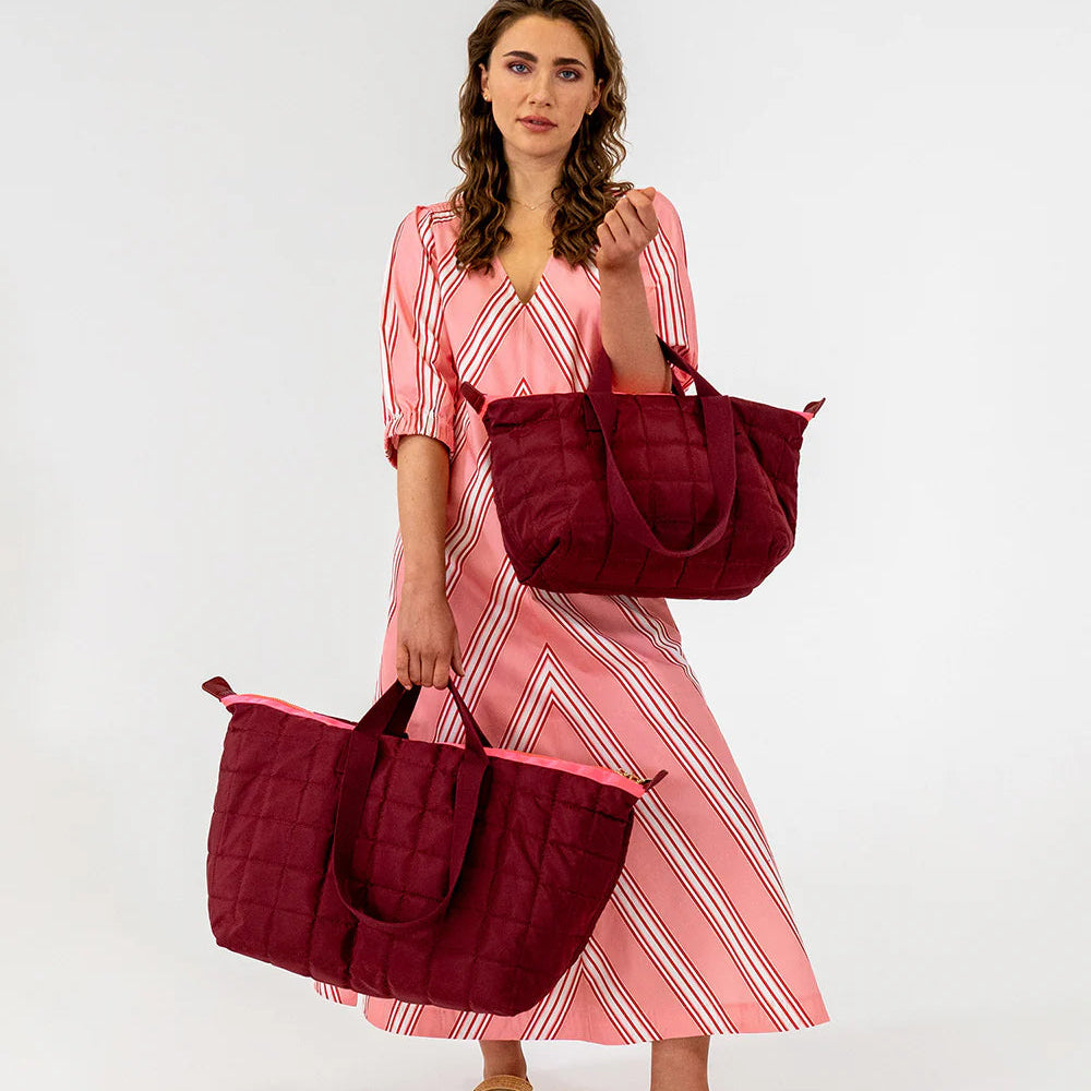 ELMS and KING Mini Spencer Nylon Carry All Bag Burgundy | Minimax