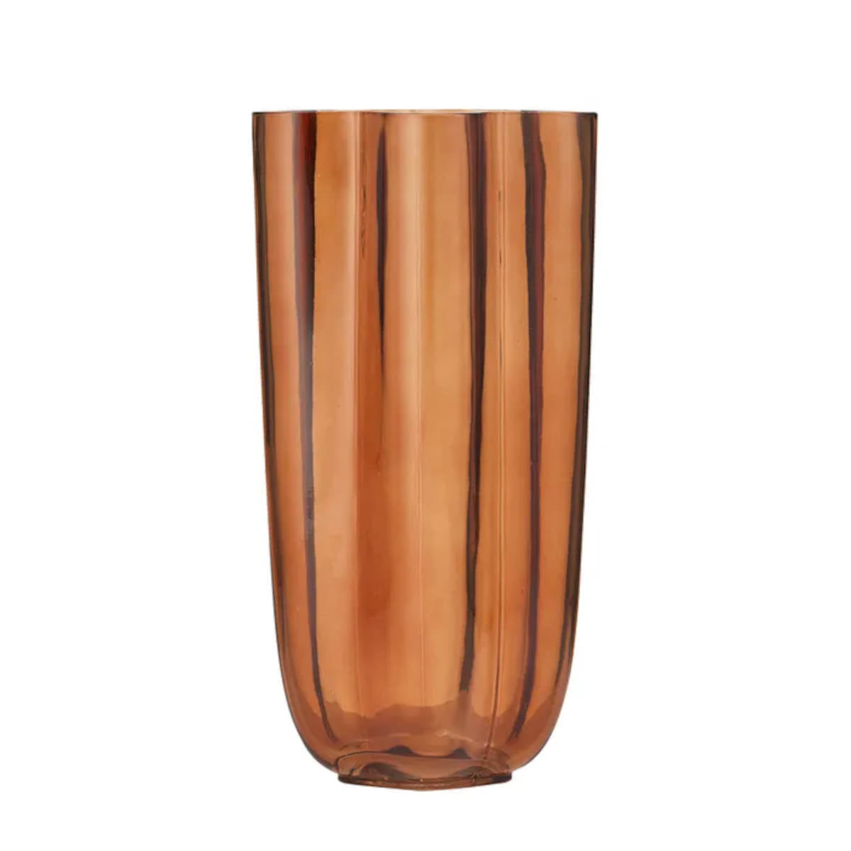 Coast to Coast Miranda Glass Vase Cocoa 15x31cm | Minimax