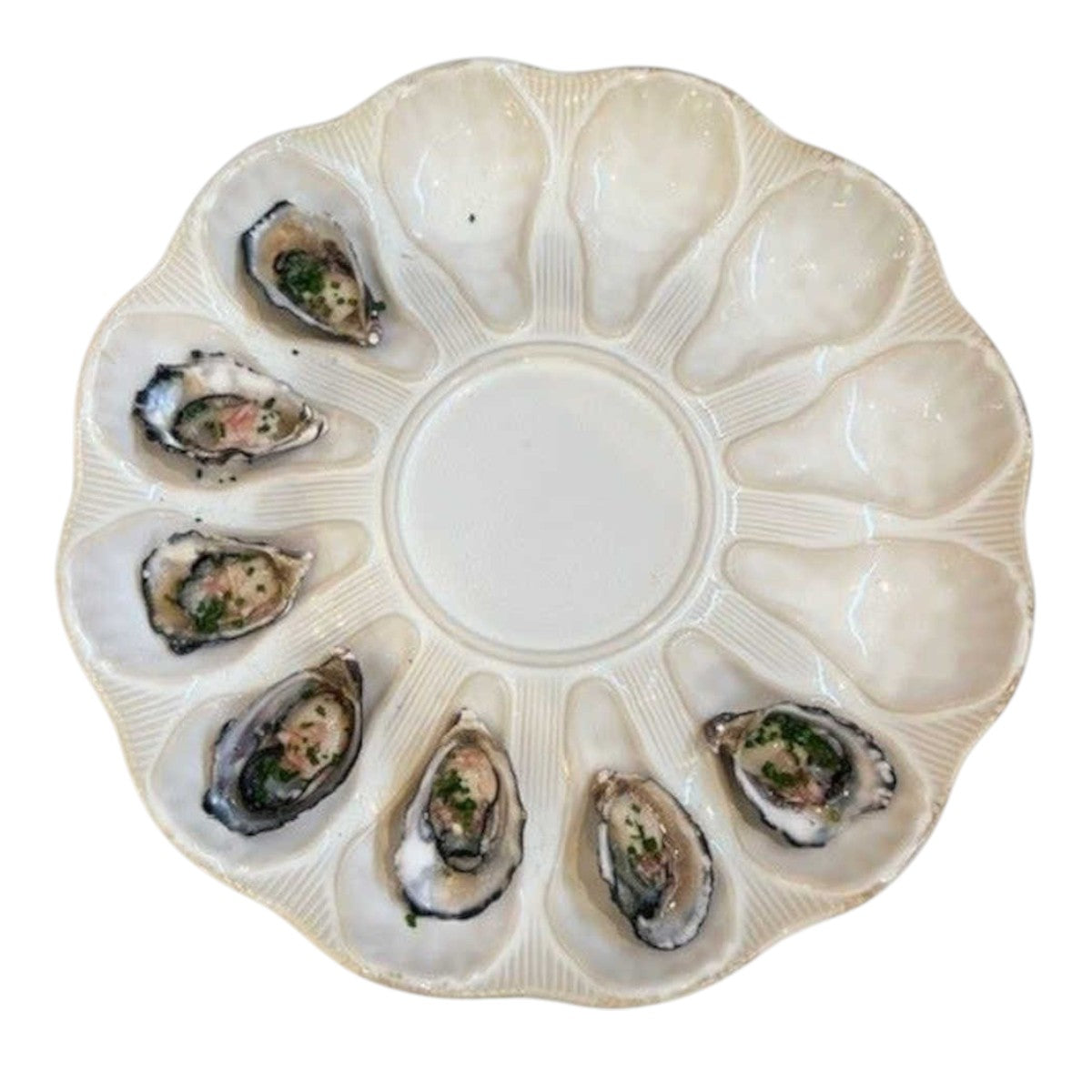 Mode Oyster Platter Antique White 37cm | Minimax