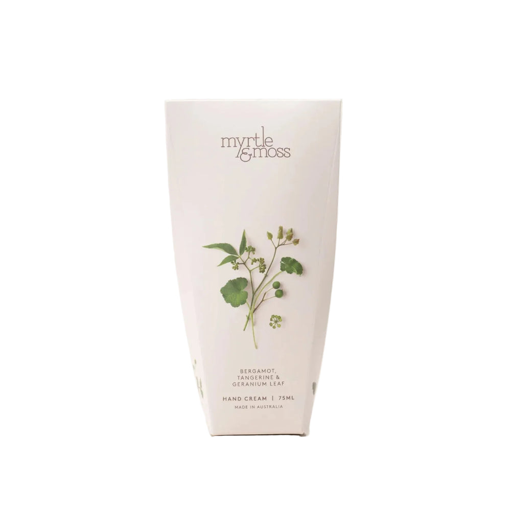 Myrtle and Moss Bergamot, Tangerine & Geranium Leaf Hand Cream 75ml | Minimax