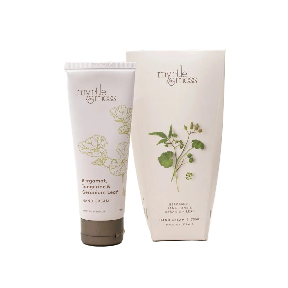 Myrtle and Moss Bergamot, Tangerine & Geranium Leaf Hand Cream 75ml | Minimax