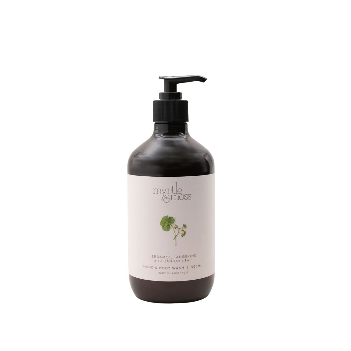 Myrtle and Moss Bergamot, Tangerine & Geranium Leaf Hand & Body Wash 500ml | Minimax