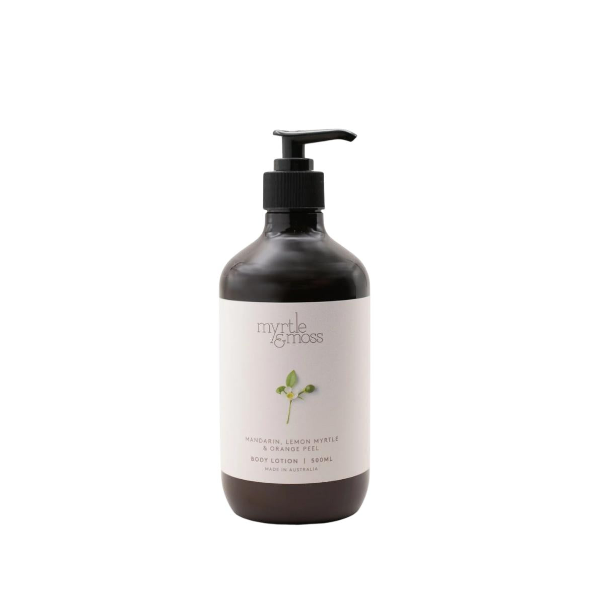 Myrtle and Moss Mandarin, Lemon Myrtle & Orange Peel Body Lotion 500ml | Minimax