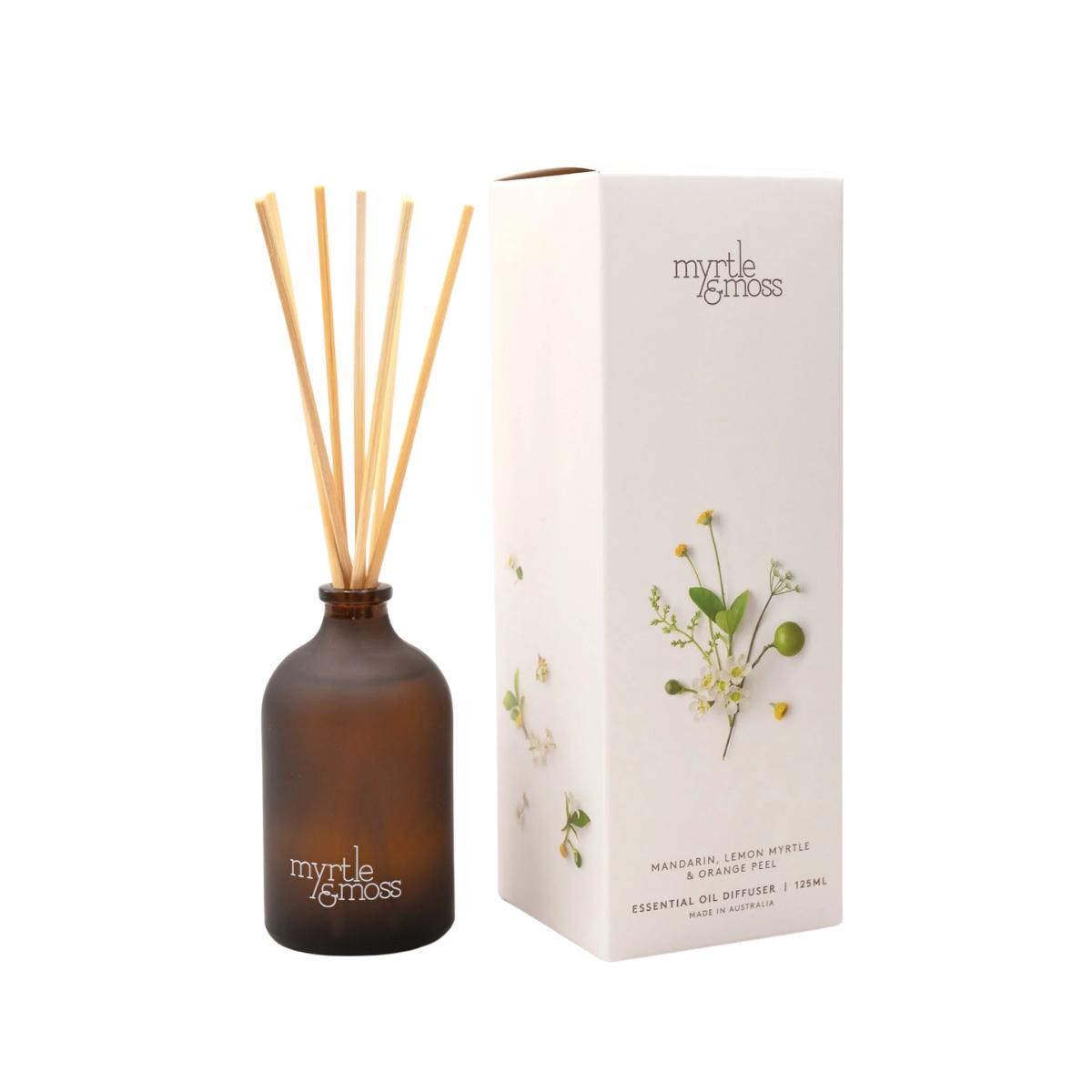 Myrtle and Moss Mandarin, Lemon Myrtle & Orange Peel Diffuser 125ml | Minimax
