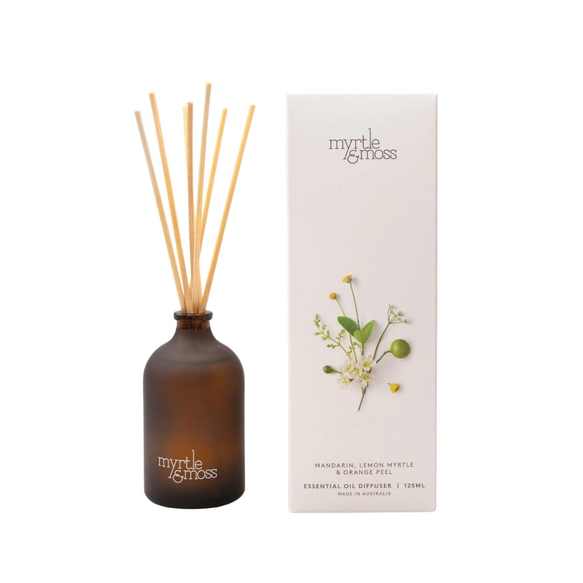 Myrtle and Moss Mandarin, Lemon Myrtle & Orange Peel Diffuser 125ml | Minimax